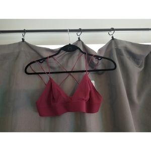 Simons Strappy Wine Bralette